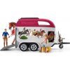 Schleich 42535 Dobrodružné auto s přívěsem a koněm