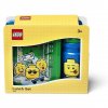 LEGO ICONIC boy Svačinový set (láhev a box) modrá/zelená