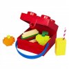 LEGO Svačinový box s rukojetí červený