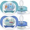 Philips AVENT Šidítko Ultra air Text 6-18m chlapec 2 ks