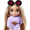 Barbie® Extra minis blondýnka s černými brýlemi se srdíčky