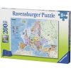 Ravensburger 12841 Mapa Evropy 200 dílků