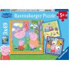 Ravensburger 55791 Prasátko Peppa 3x49 dílků