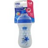 CHICCO Hrneček Shiny termo fluoreskujíci s tvrdým pítkem 266 ml modrý 14m+