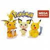 Mega Construx Pokémon Trio: Pichu, Pikachu a Raichu