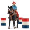 Schleich® 42576 Kovbojský závod kolem barelů