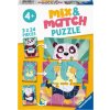 Ravensburger 05137 Puzzle Mix & Match Legrační zvířátka 3x24 dílků