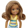 Barbie Chelsea Puppe mit Wolken-Motiv (brünette Haare)