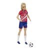 barbie fotbalistka v cervenem dresu blondynka 2