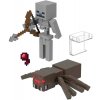 minecraft 8 cm figurka dvojbaleni skeleton a pavouk jockey 2