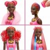 Barbie COLOR REVEAL Glitter! Vlasová stylizace fialová