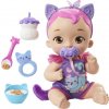My Garden Baby™ Kočičí miminko se svačinkou fialové, HHP28