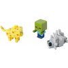 Minecraft 3ks figurky: Ocelot, Zombie a Silverfish