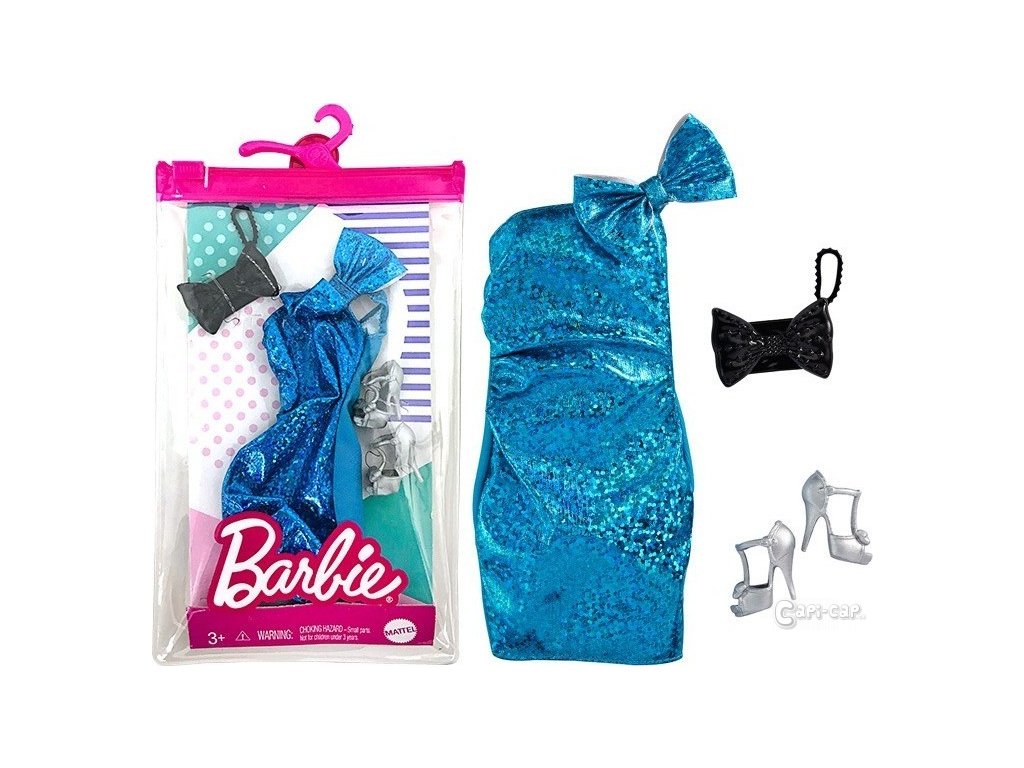 Barbie oblečení pro panenku modré večerní šaty - Capi-cap.sk