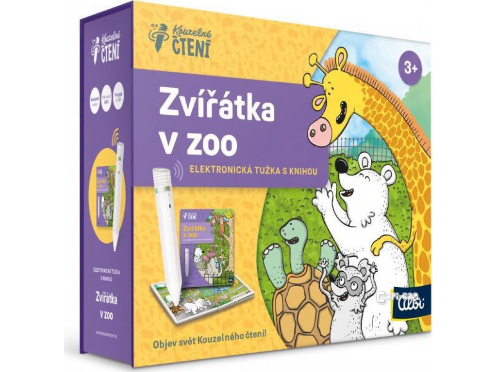 Kúzelné čítanie Elektronická ceruzka 2.0 s knihou Zvieratká v ZOO -  Capi-cap.sk