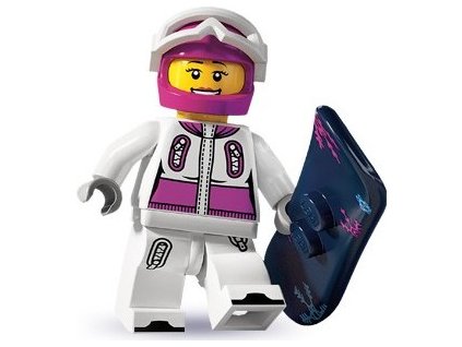 LEGO® 8803 Minifigúrka Snowborďačka