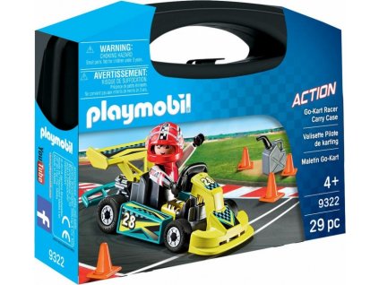 PLAYMOBIL 9322 Prenosný kufrík Motokárový pretekár