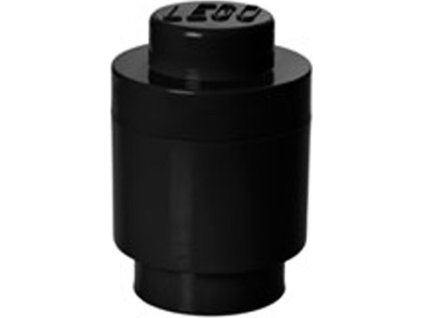 LEGO Úložný box okrúhly čierny