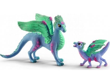 Schleich 70592 Květinový drak s mládětem