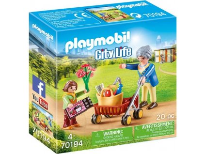 PLAYMOBIL 70194 Babička s chodítkom