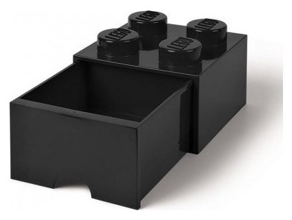 LEGO Úložný box 250x252x181 so šuplíkom čierny