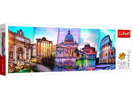 Puzzle panoramatické Cestovanie do Talianska 500 dielikov