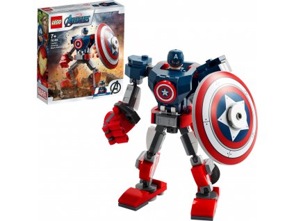 LEGO Super Heroes 76168 Captain America v obrnenom robote