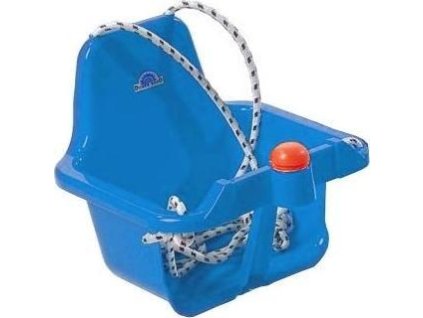 Houpačka s pískátkem modrá světlá