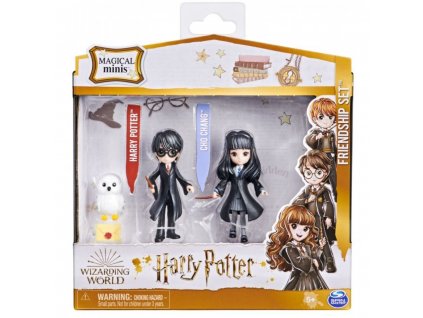 Harry Potter figúrky trojbalenia priateľov Harry, Cho a Hedviga