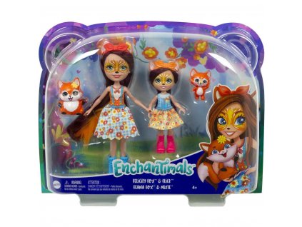 ENCHANTIMALS Bábika so sestričkou Felicity Fox a Flick