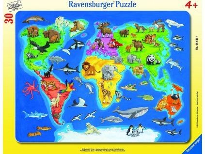 Ravensburger 06641 Mapa sveta so zvieratami 30-48d
