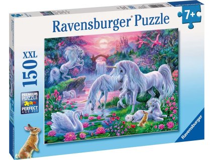 Ravensburger 10021 Jednorožce pri západe slnka; 150 dielikov