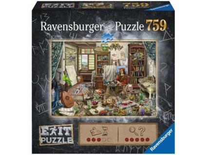 Ravensburger 16782 Exit Puzzle: Umelecké štúdio 759 dielikov