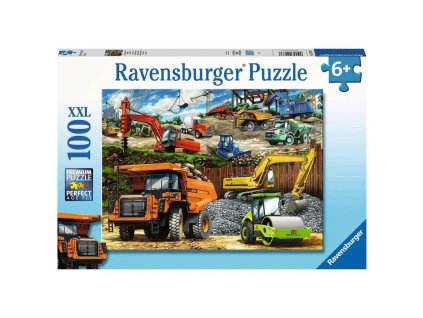 Ravensburger 12973 Puzzle Stavebné vozidlá XXL 100 dielikov