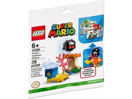 LEGO® Super Mario™ 30389 Fuzzy a Mushroom v akcii