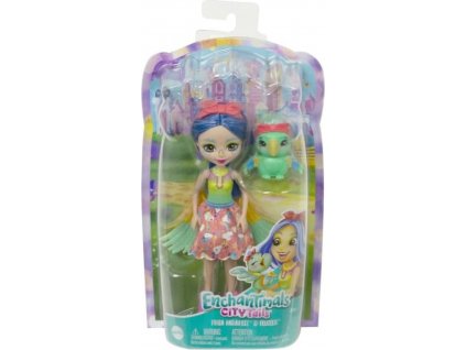 ENCHANTIMALS bábika Prita Parakeet a papagáj Flutter