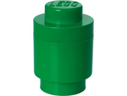 LEGO Úložný box okrúhly tmavo zelený