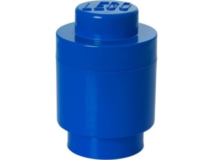 LEGO Úložný box kulatý tmavě modrý