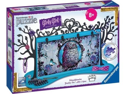 3D Puzzle Šperkovnica Zvierací motív 108d. Ravensburger