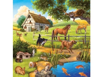 Puzzle Zvieratá 3 motívy x 49d. Ravensburger