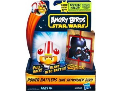 Star Wars Angry Birds naťahovacia loptička s terčom, Luke Skywalker