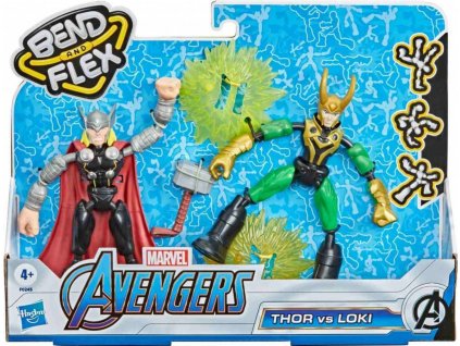 Avengers figúrka Bend and Flex THOR vs LOKI