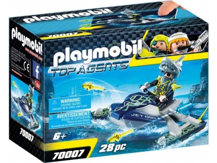 PLAYMOBIL 70007 Team SHARK Raketový skúter