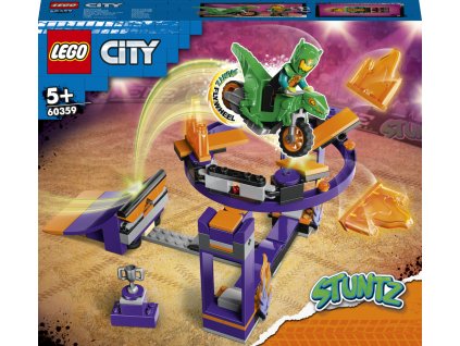 LEGO® City 60359 Kaskadérská výzva s rampou a obručí