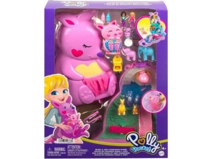 Polly Pocket pocketová kabelka Klokaní rodinka Mama & Joey