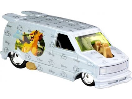 Hot Wheels Premium Disney 100 let LVÍ KRÁL 1985 CHEVY ASTRO VAN