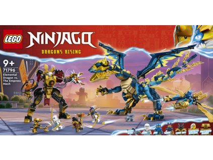 LEGO® NINJAGO® 71796 Živelný drak proti robotovi císařovny