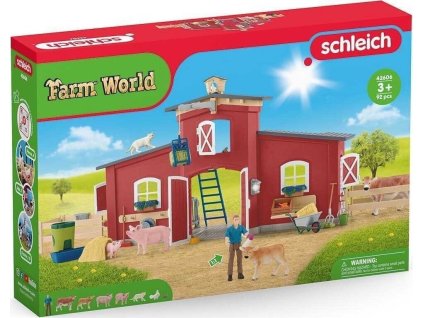 Schleich® 42606 Velká stodola se zvířaty a příslušenstvím