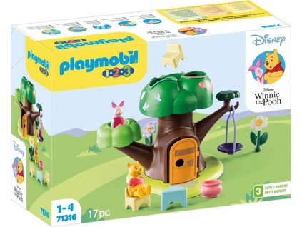 PLAYMOBIL® 1.2.3 & Disney 71316 Domeček na stromě Medvídka Pú