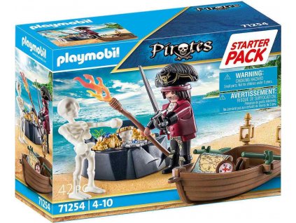 PLAYMOBIL® 71254 Starter Pack Pirát s člunem